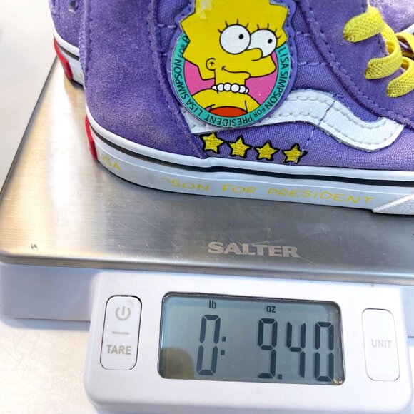 Vans x The Simpsons Kids Sk8 Hi Zip Lisa 4 Prez, Size 8.5 - Picture 8 of 8